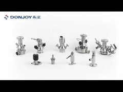 DIN SS316L クランプ接続付きの空気性アセプティックサンプルバルブ