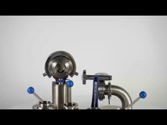 3ピースステンレス鋼バタフライバルブ 溶接エンド、高衛生バタフライバルブ