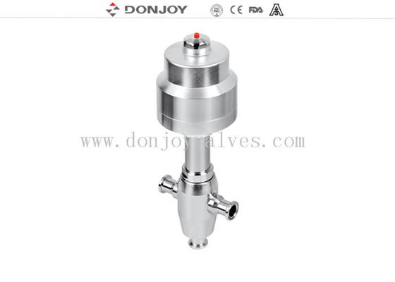 SS Pneuamtic 3 Way Globe Valve With Tri Clamp End For Regulating