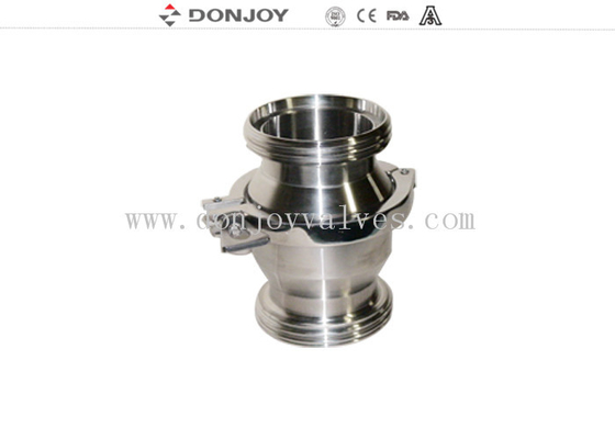 Middle Clamp Hydraulic Check Valves With Thread Connection On 2 Ends For Drink Industry