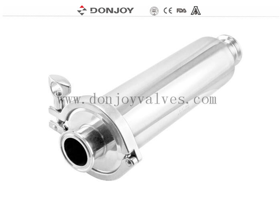 Inline Sanitary Filter / SS316L Straight Type Strainer With Tri Clamp End