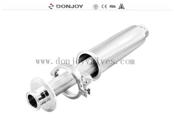 Inline Sanitary Filter / SS316L Straight Type Strainer With Tri Clamp End